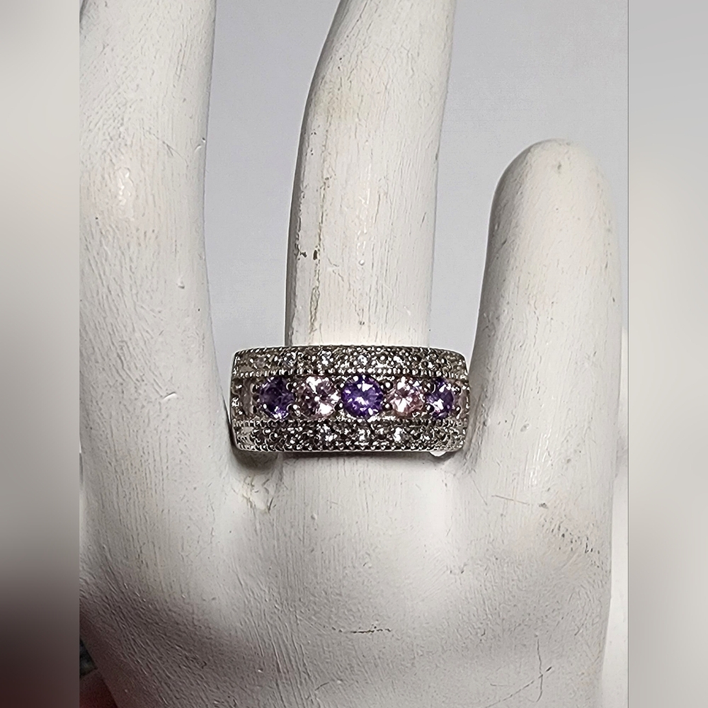 PURPLE PRINCESS RING SIZE 8 - Picture 9 of 11